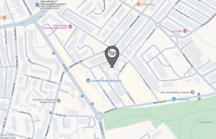 Newcastle office map